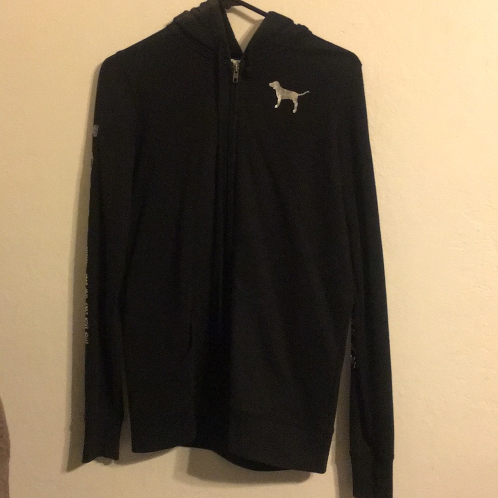 Victoria secrets black bling sweater